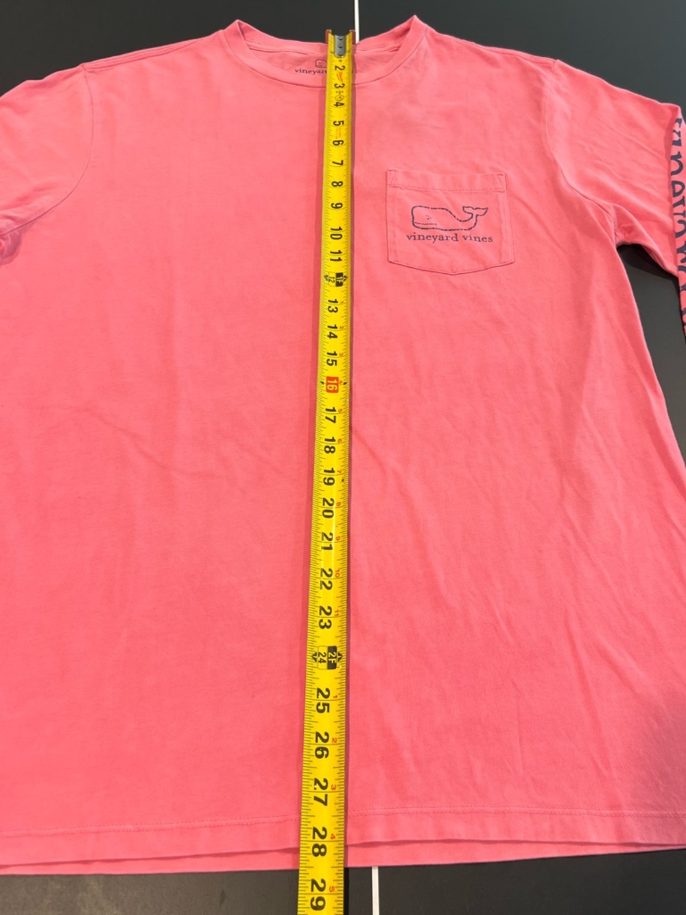 NWT Vineyard Vines Pink and Blue Long Sleeve Pocket Tee Shirt Mens Sz Medium - Picture 12 of 12